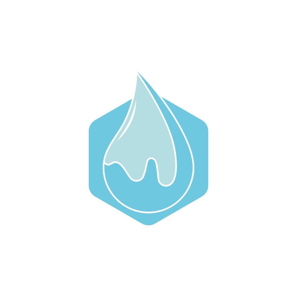 water drop simple geometric clear design symbol logo vector