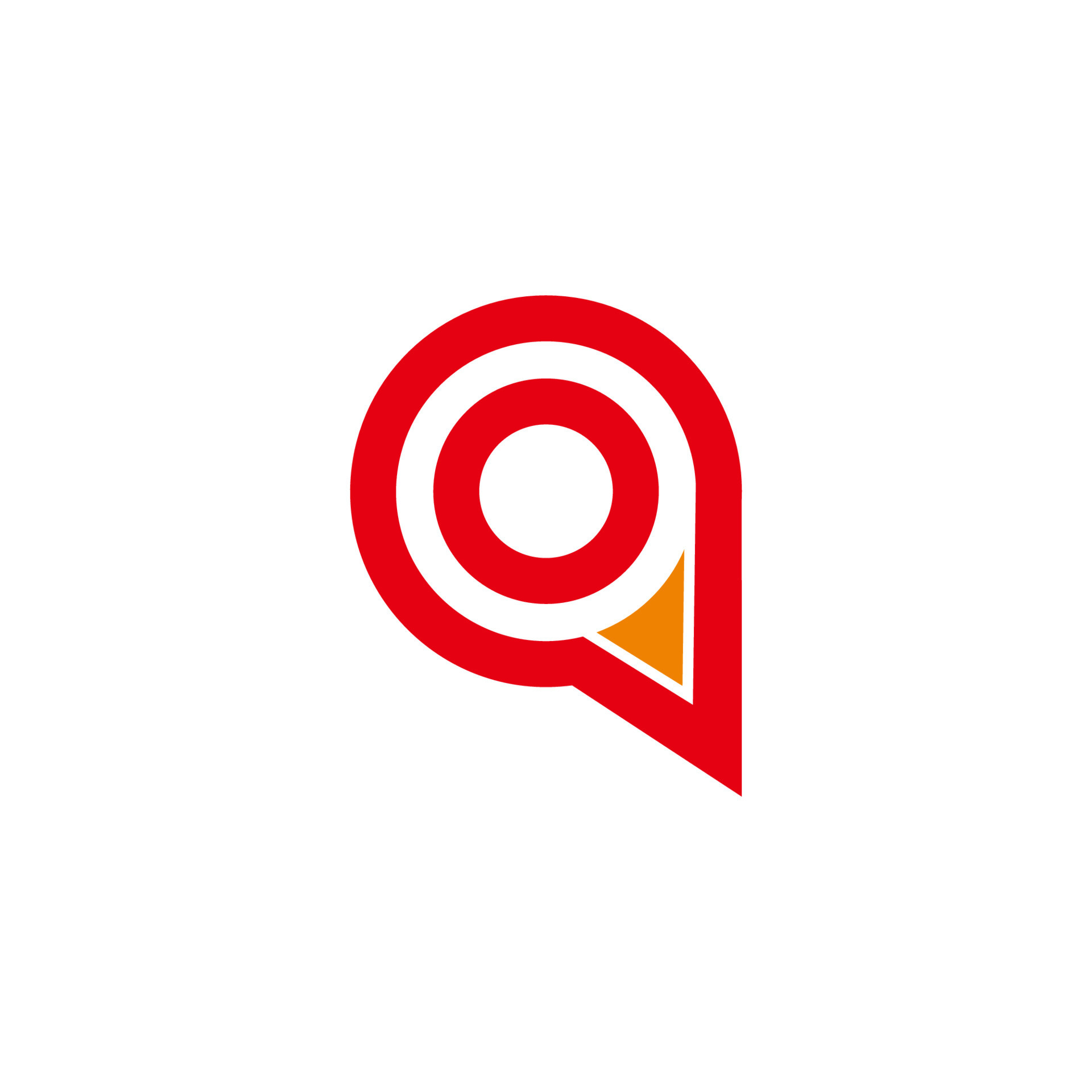 letter q pin location logo vector 16857905 Vector Art at Vecteezy