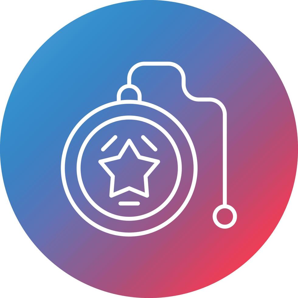 Yoyo Line Gradient Circle Background Icon vector