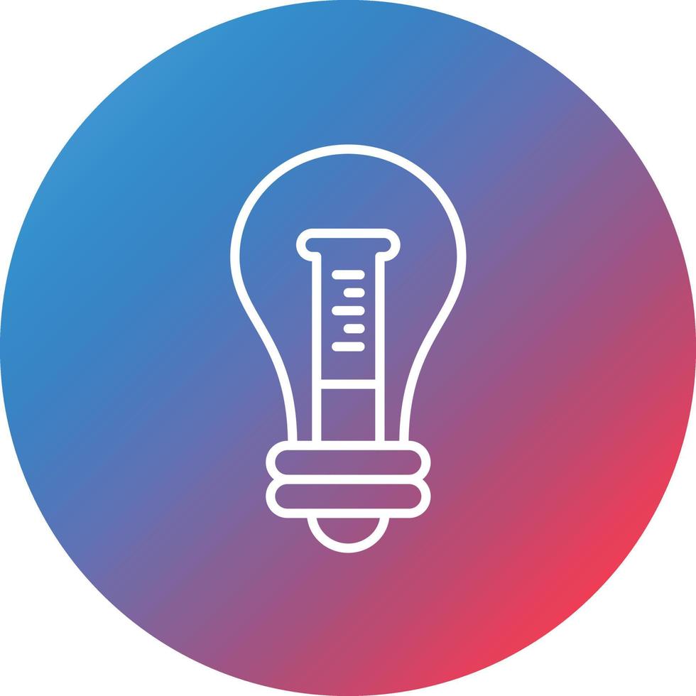 Idea Line Gradient Circle Background Icon vector