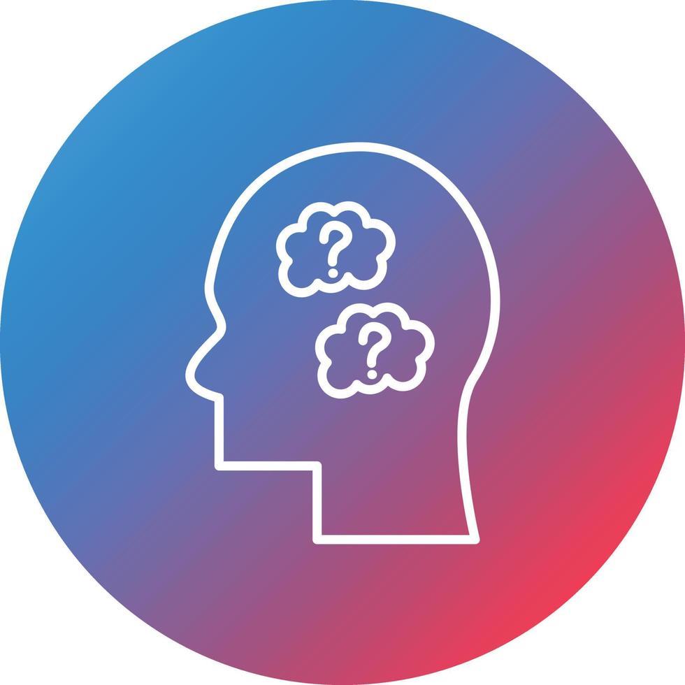 Conecern Line Gradient Circle Background Icon vector