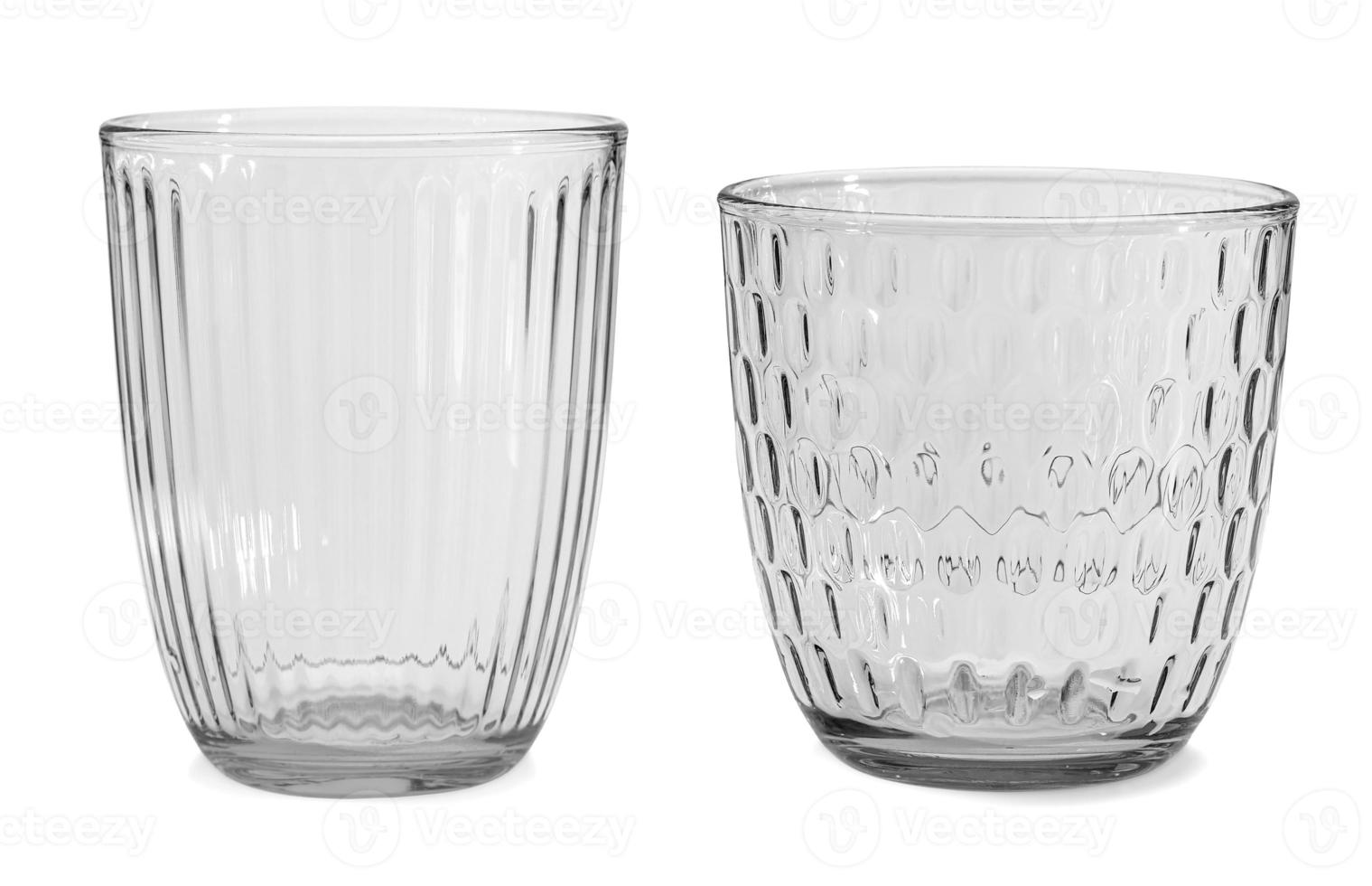 empty glass isolted on white background. photo