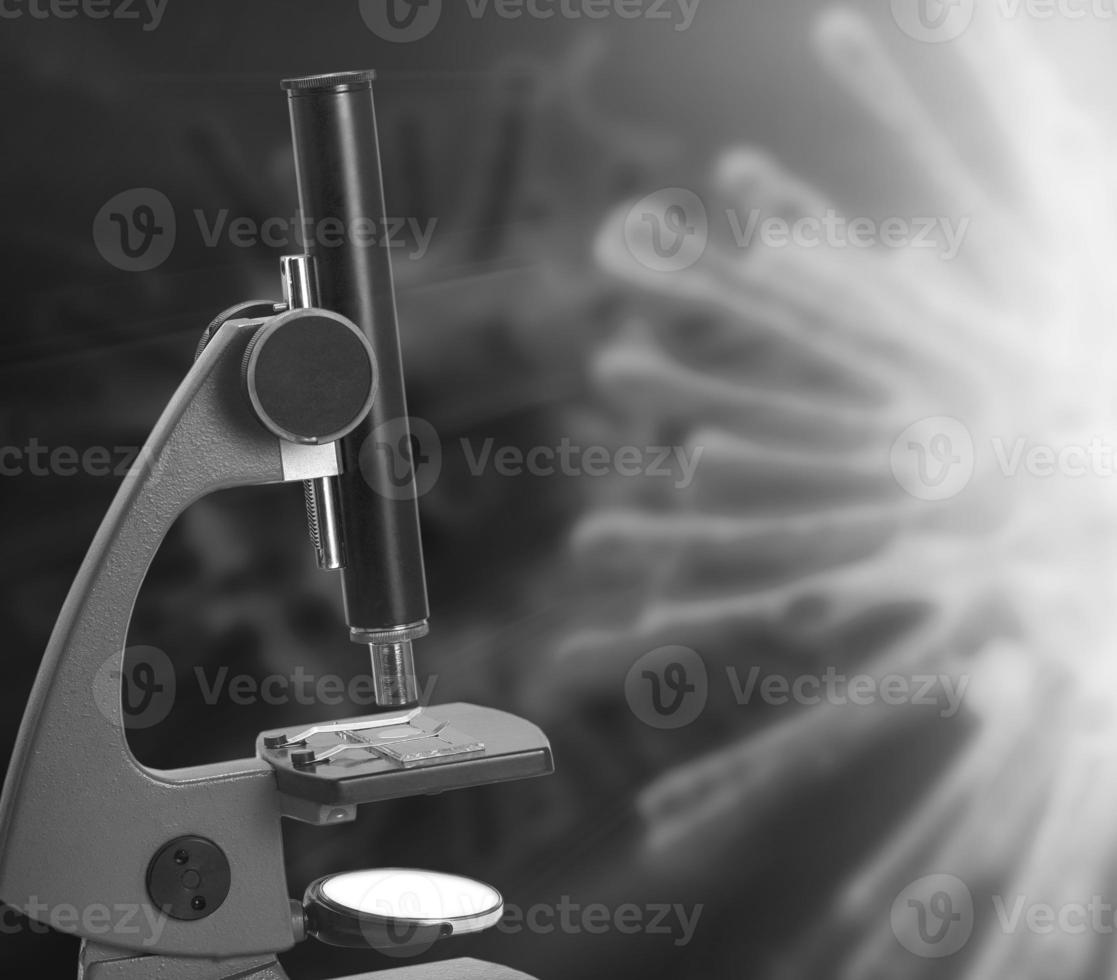 The Laboratory Microscope and Coronavirus photo