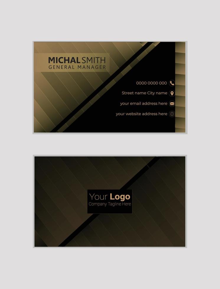 Modern  business card design vector