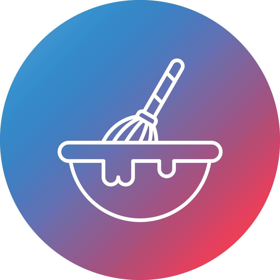 Mixing Ingredient Line Gradient Circle Background Icon vector