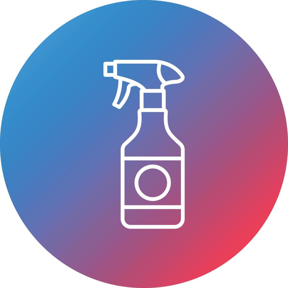 Water Spray Line Gradient Circle Background Icon vector