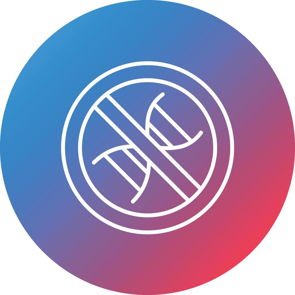 No Gmo Line Gradient Circle Background Icon vector