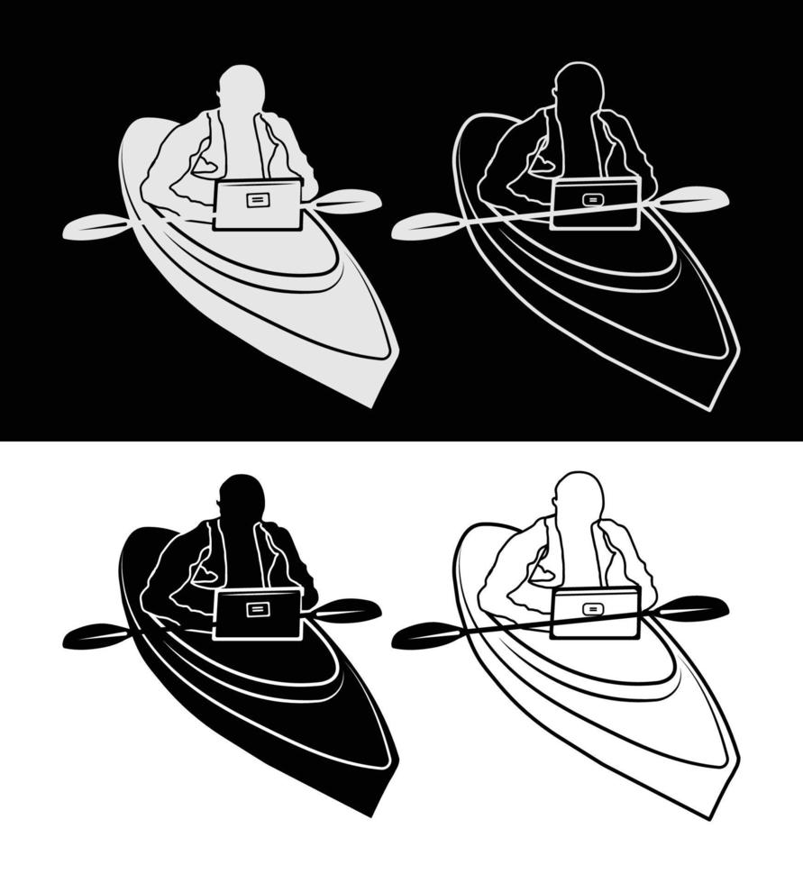 JAK BOAT VICTOR DESIGN. vector