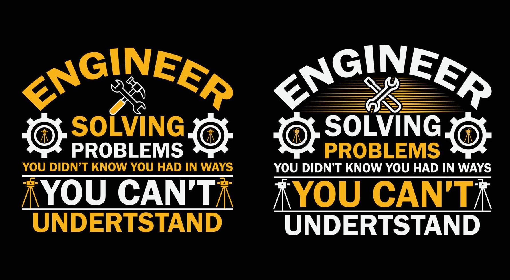 ENGINEER T-SHIRT DESIGN. vector