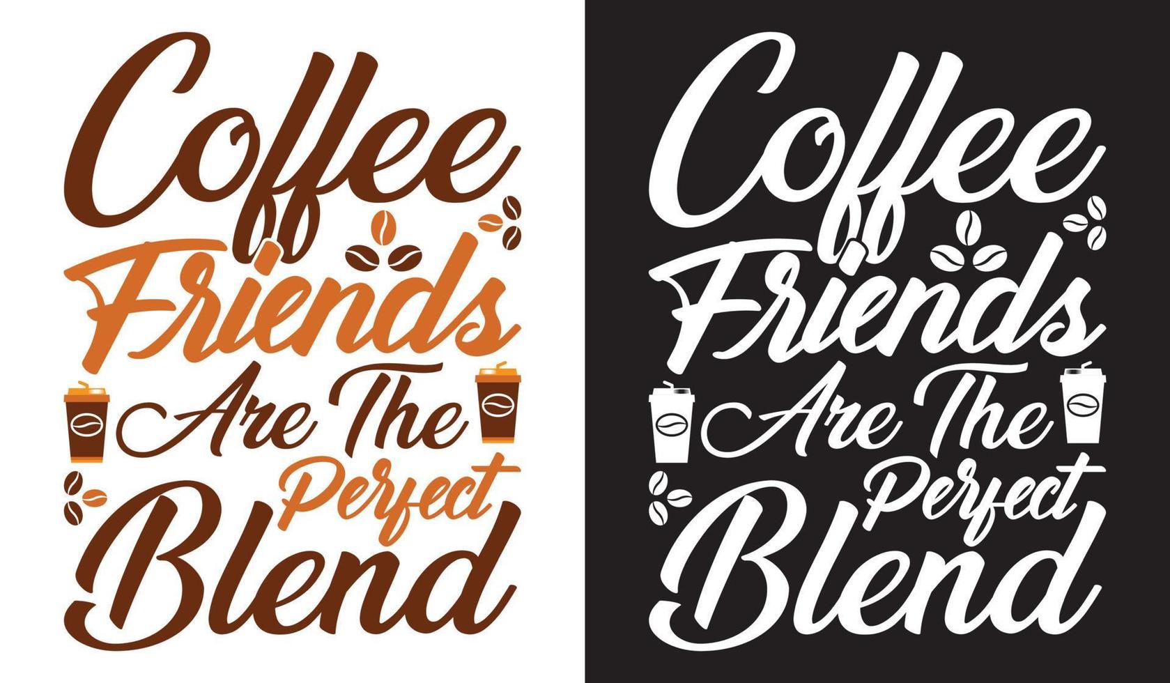 COFFEE T-SHIRT DESIGN. vector