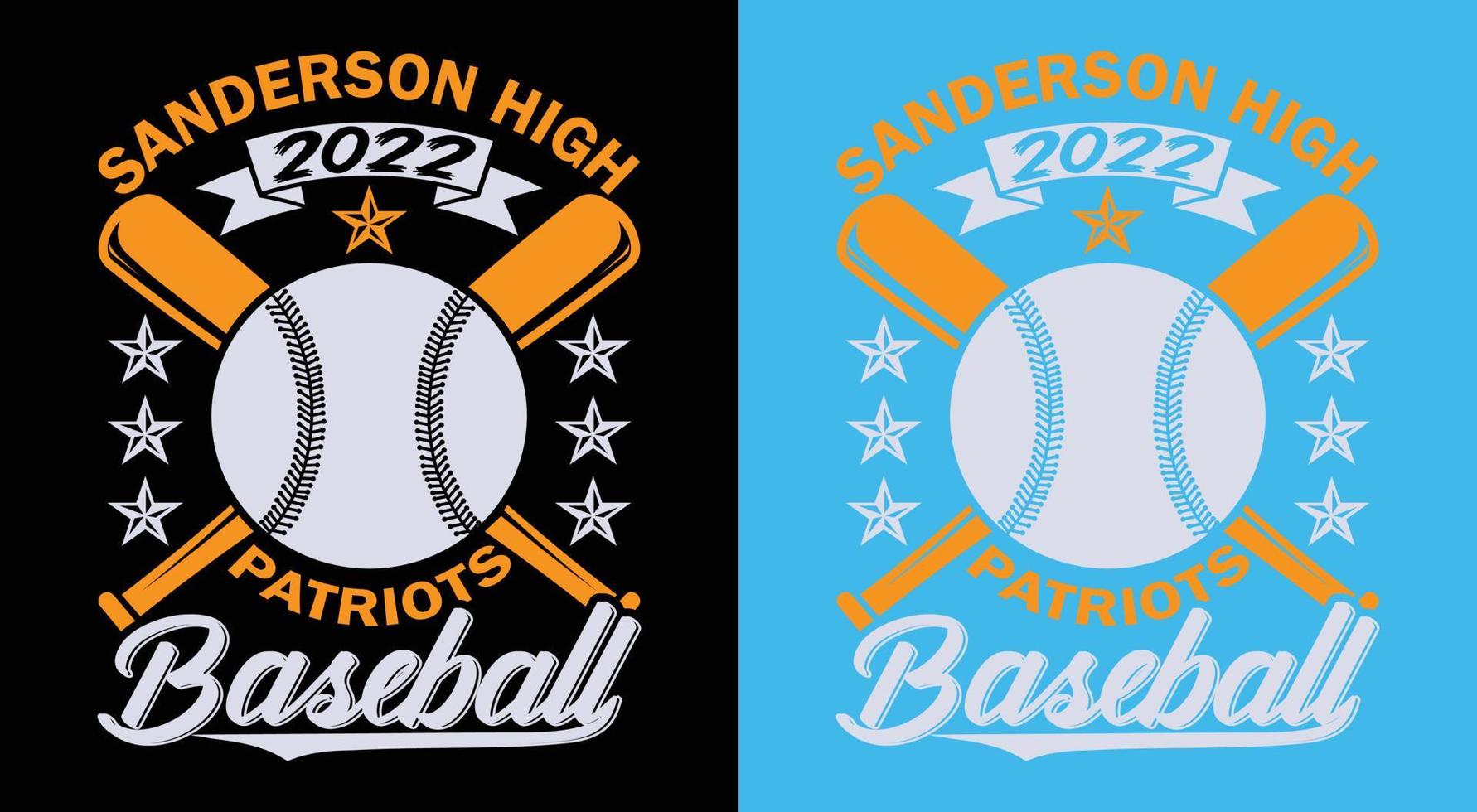 diseño de camiseta de béisbol 2023. vector