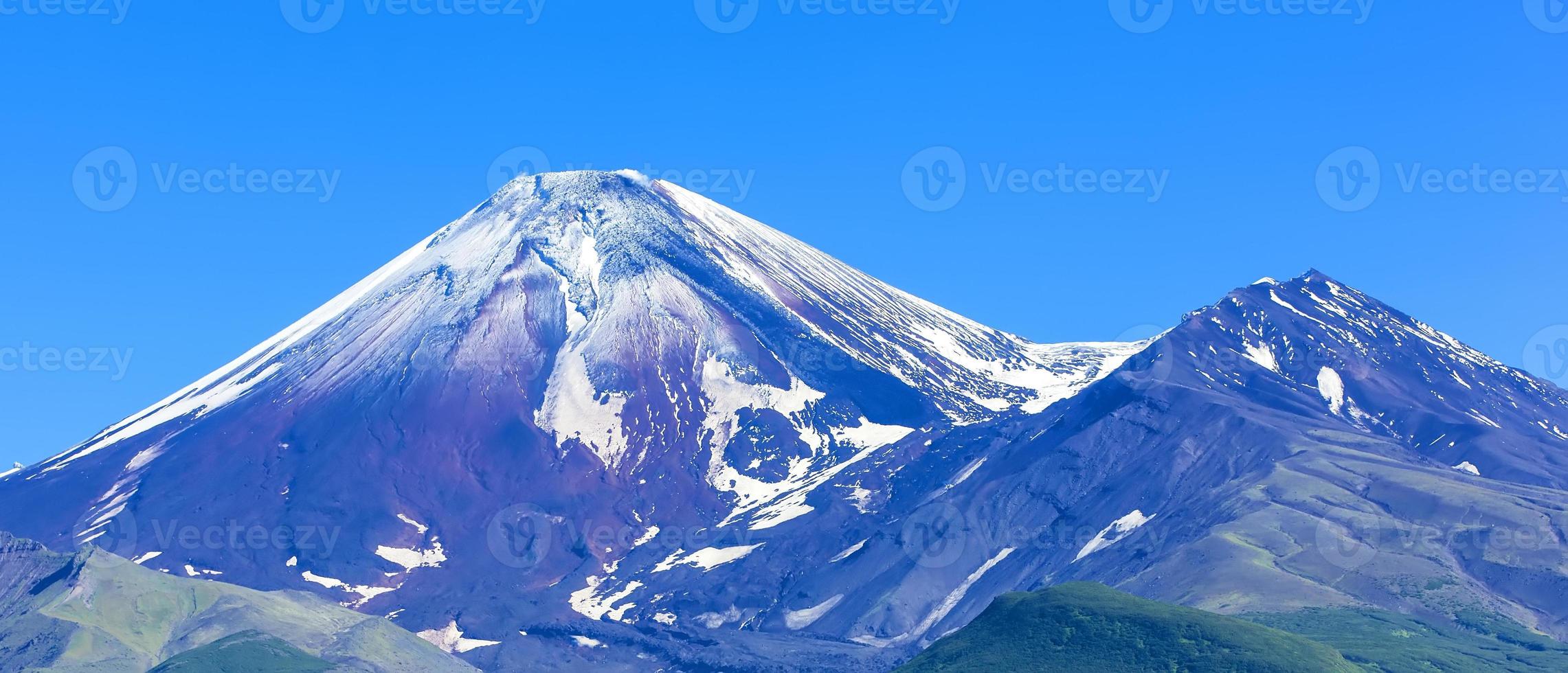 Avachinsky volcano in Kamchatka in the autumn photo