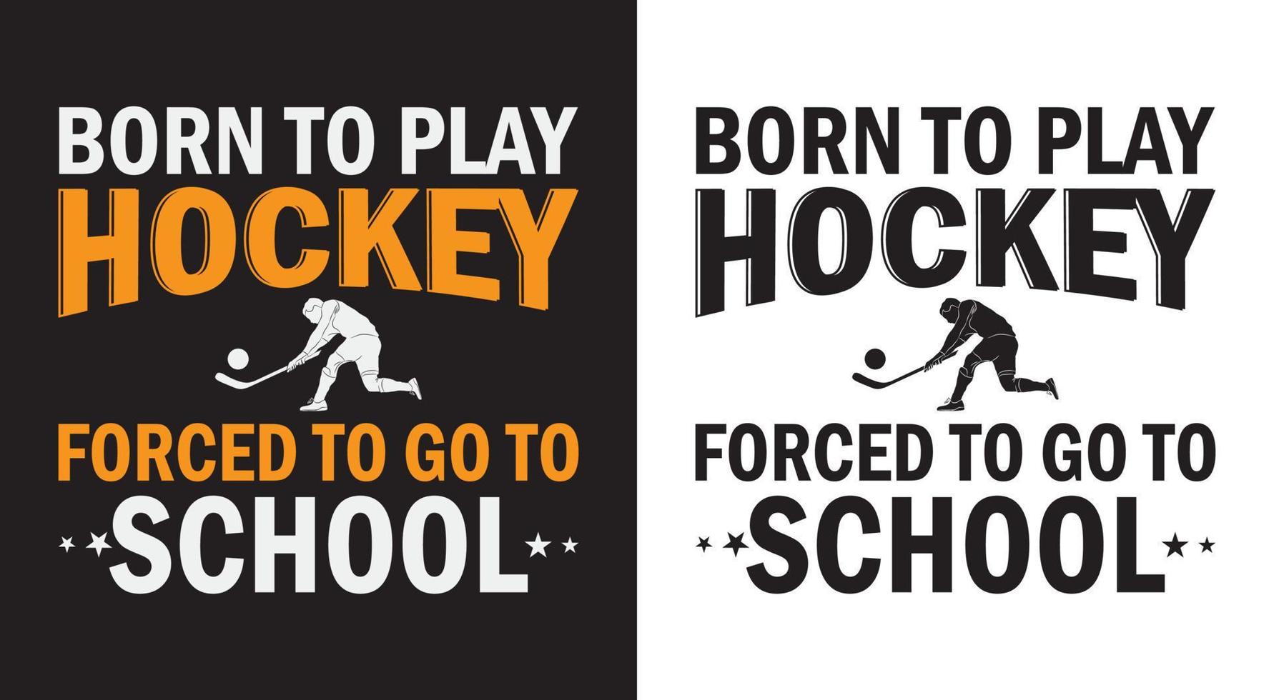 HOCKEY T-SHIRT DESIGN. vector