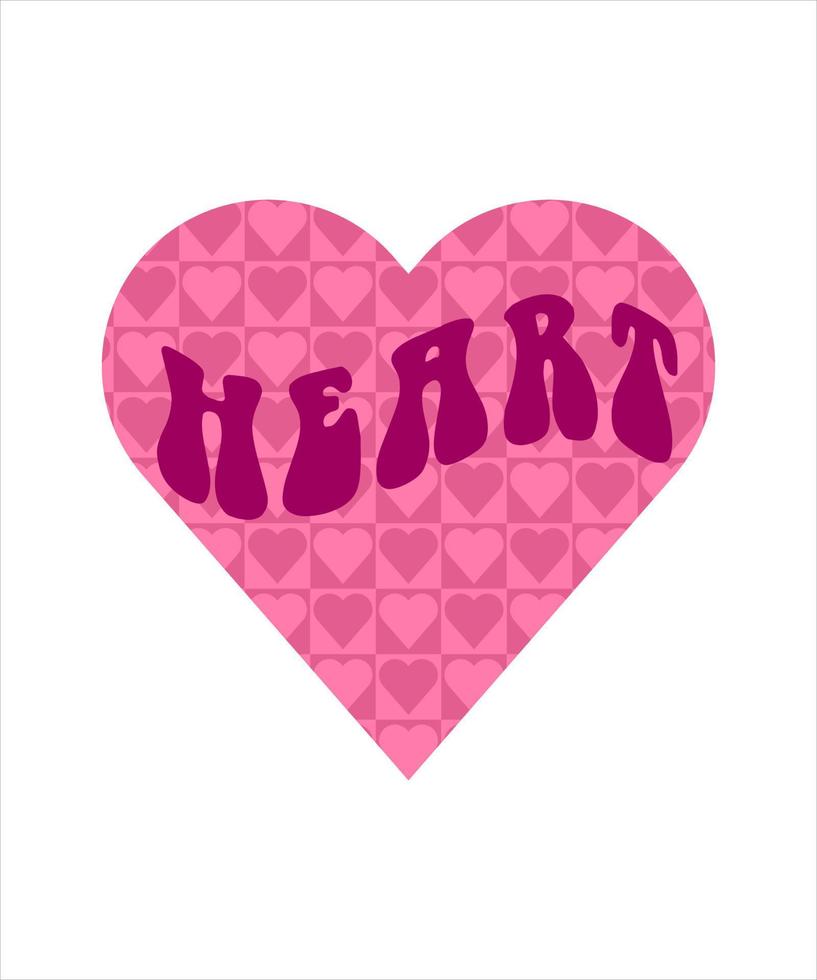 happy valentine's day heart vector