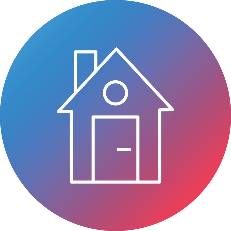Nasa Line Gradient Circle Background Icon vector