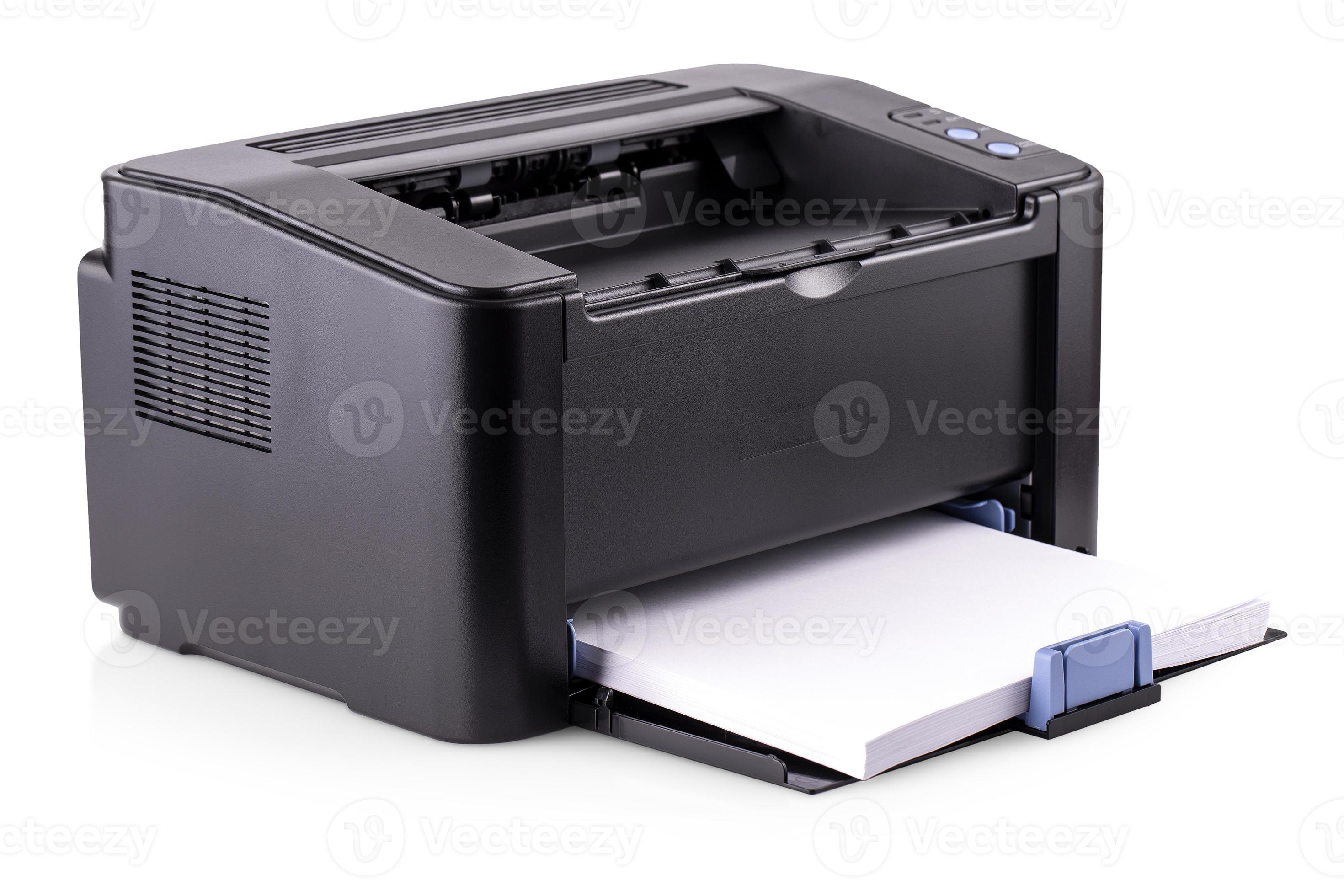 Impresora, escáner, copiadora aislado sobre fondo blanco