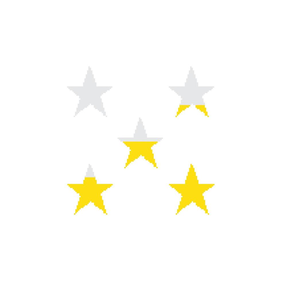 Star filling. Pixel art icon illustration 16861944 Vector Art at Vecteezy