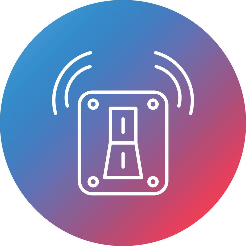 Smart Switch Line Gradient Circle Background Icon vector