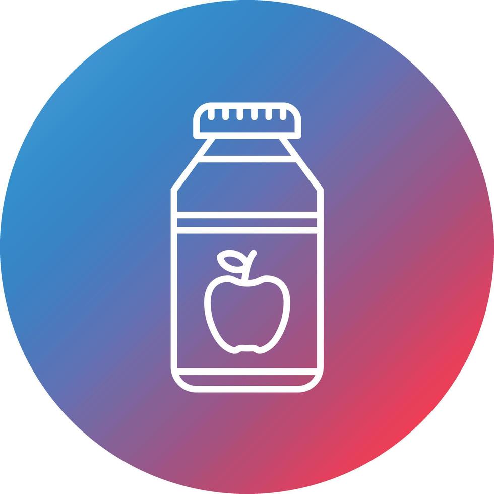 Jam Line Gradient Circle Background Icon vector