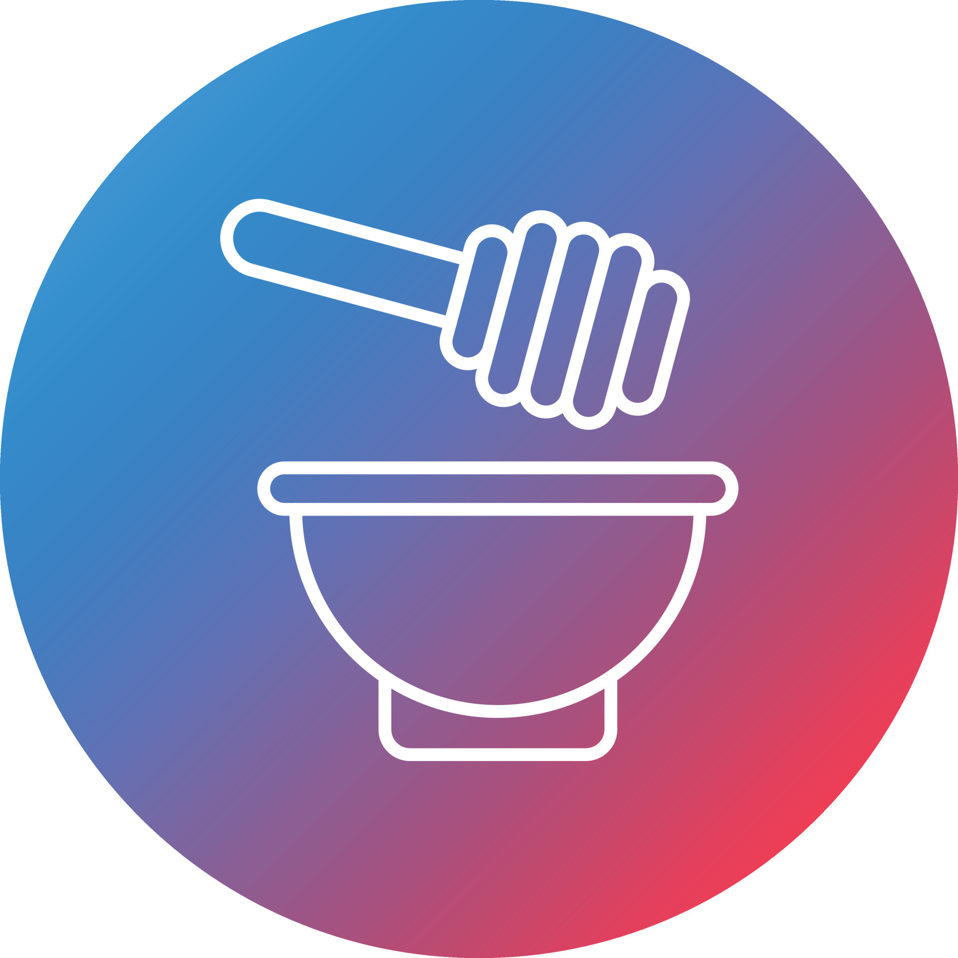 Honey Dip Line Gradient Circle Background Icon 16862418 Vector Art At honey-dip-line-gradient-circle-background-icon-16862418-vector-art-at