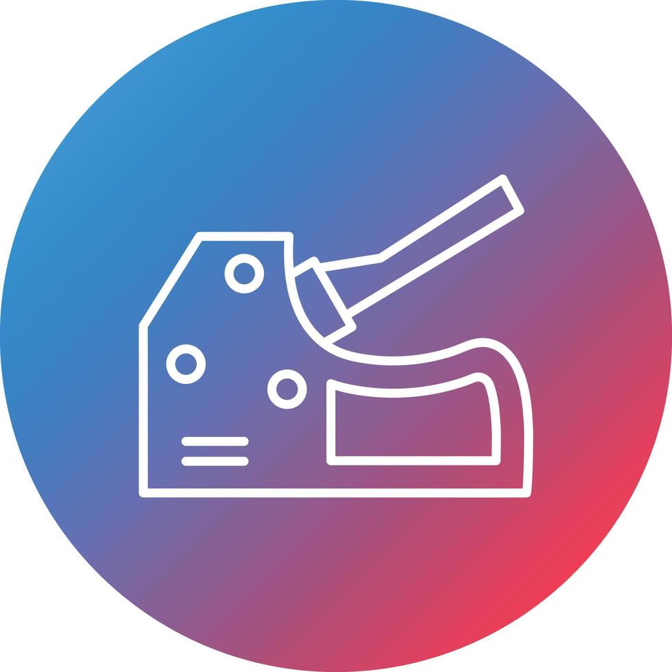 Tacker Line Gradient Circle Background Icon vector