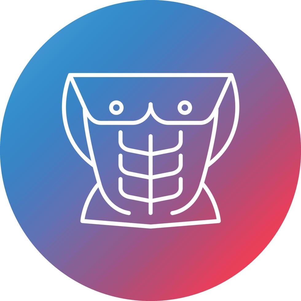 Abs Line Gradient Circle Background Icon vector