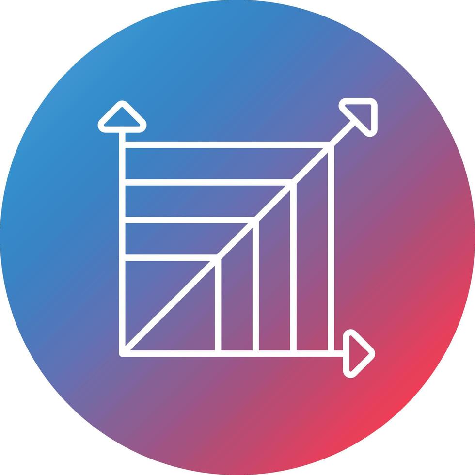 Scalable System Line Gradient Circle Background Icon vector
