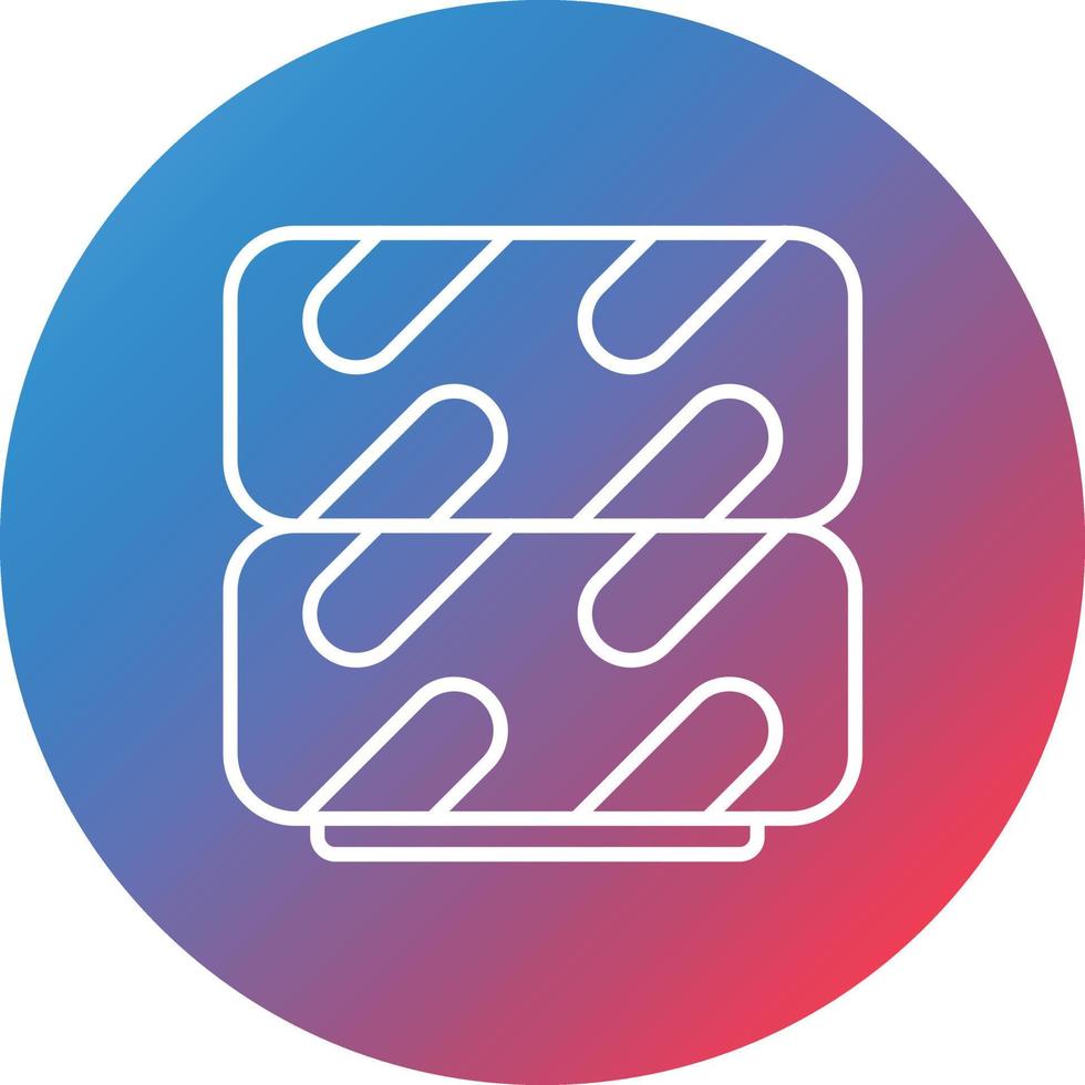 Tire Line Gradient Circle Background Icon vector