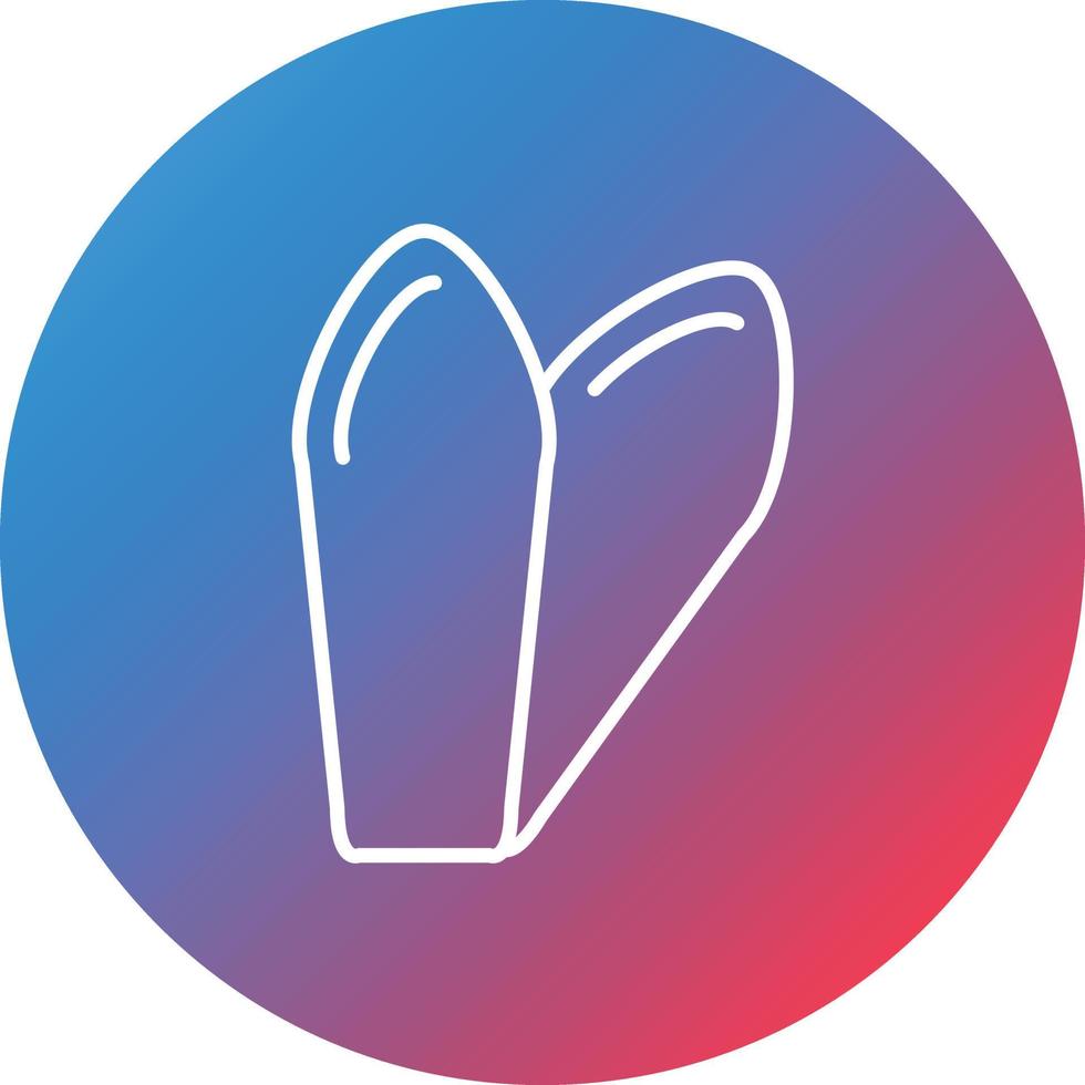 Suppository Line Gradient Circle Background Icon vector