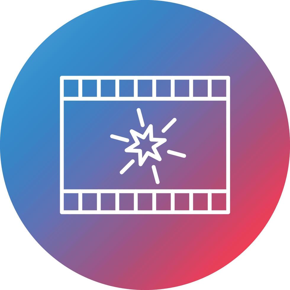Special Effects Line Gradient Circle Background Icon vector