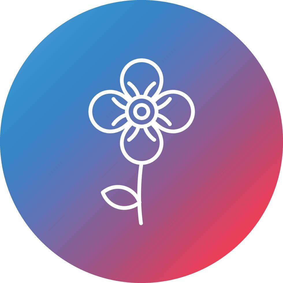 Violet Line Gradient Circle Background Icon vector