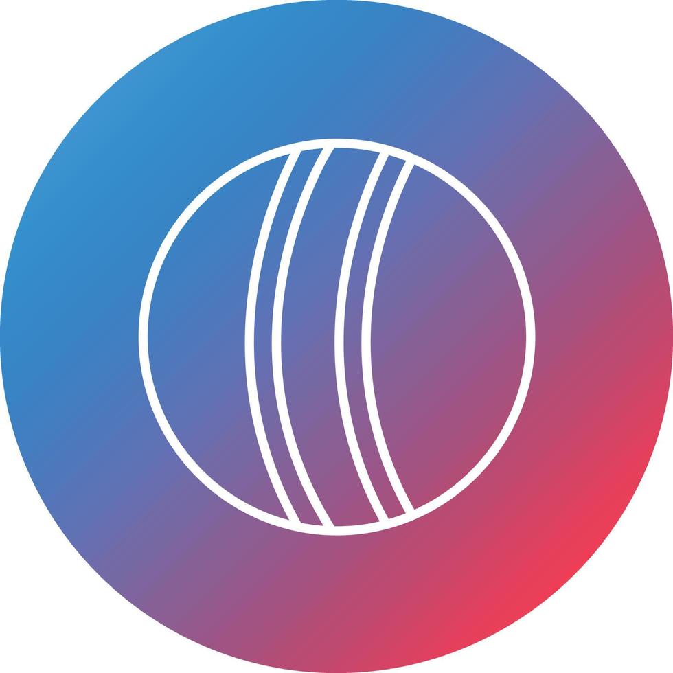 Handball Line Gradient Circle Background Icon vector