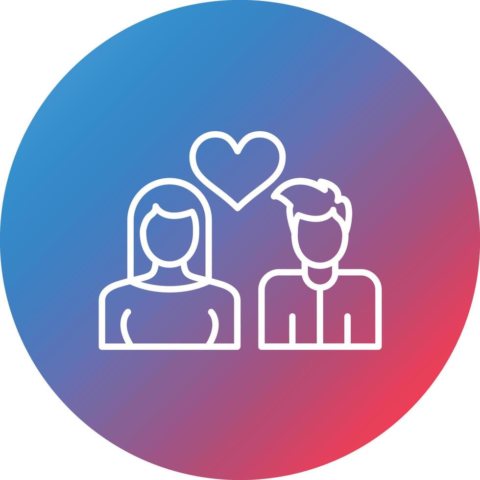 Proposing Line Gradient Circle Background Icon vector