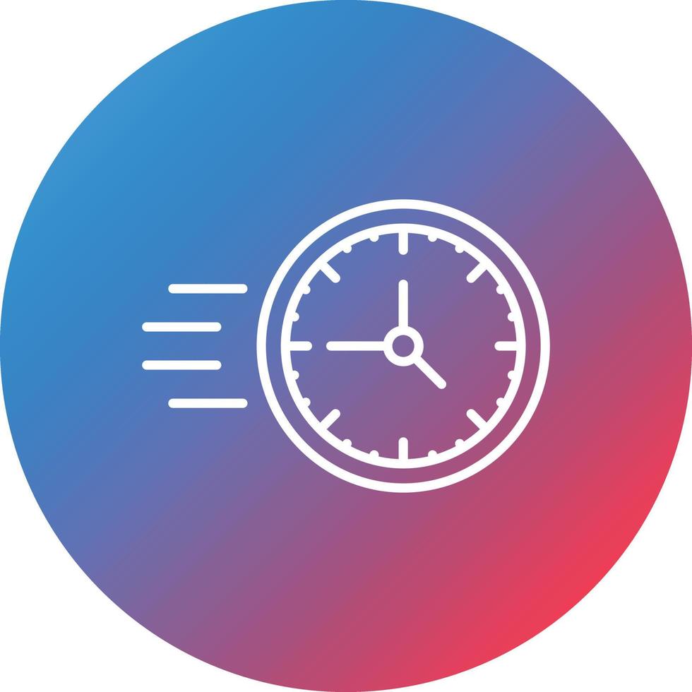 Quick Response Line Gradient Circle Background Icon vector