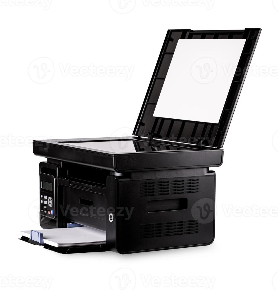 Modern style office device isolated with clipping path over white photo