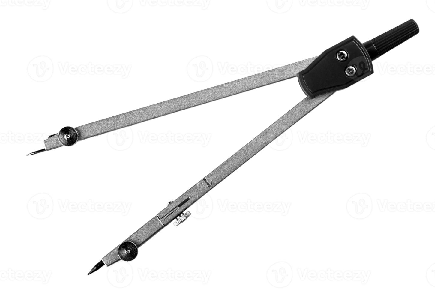 Student compasses isolated on a white photo