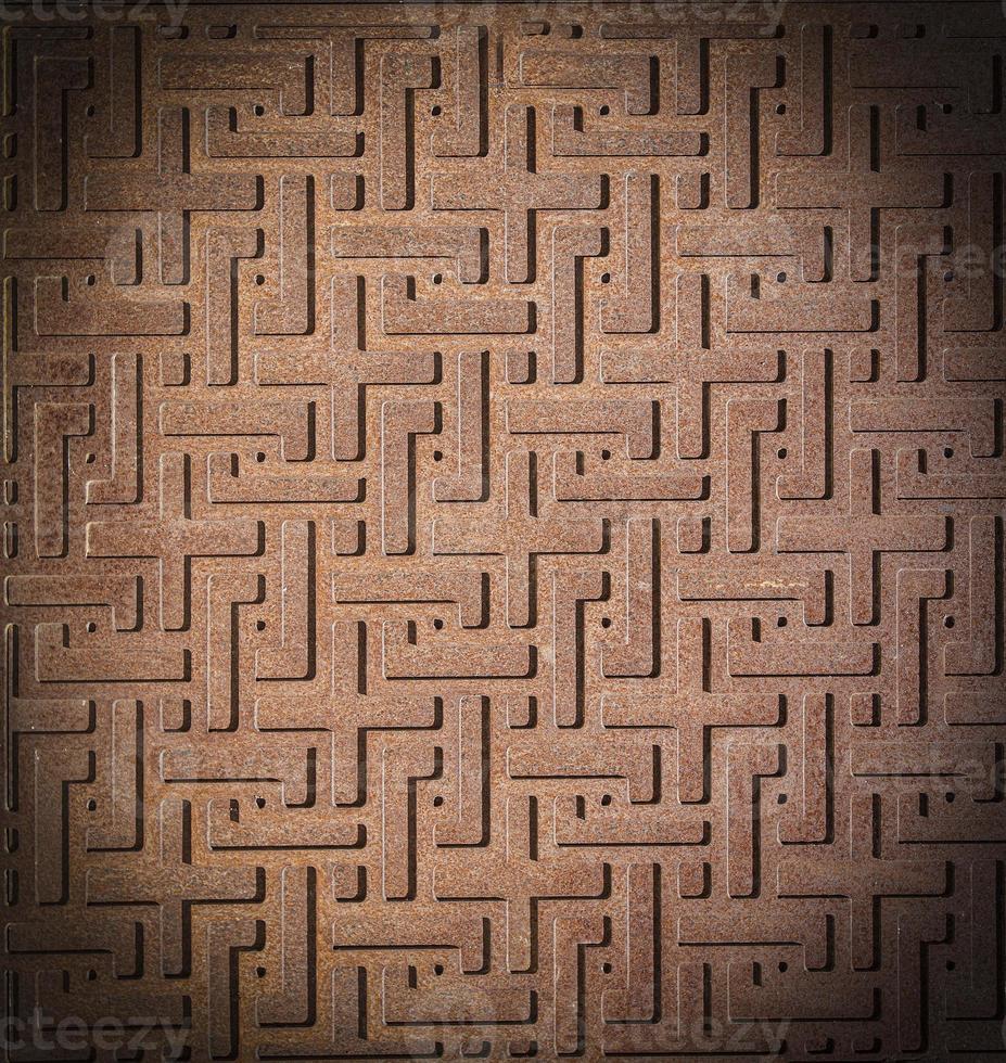 Patterned new metal abstract background. Close up photo