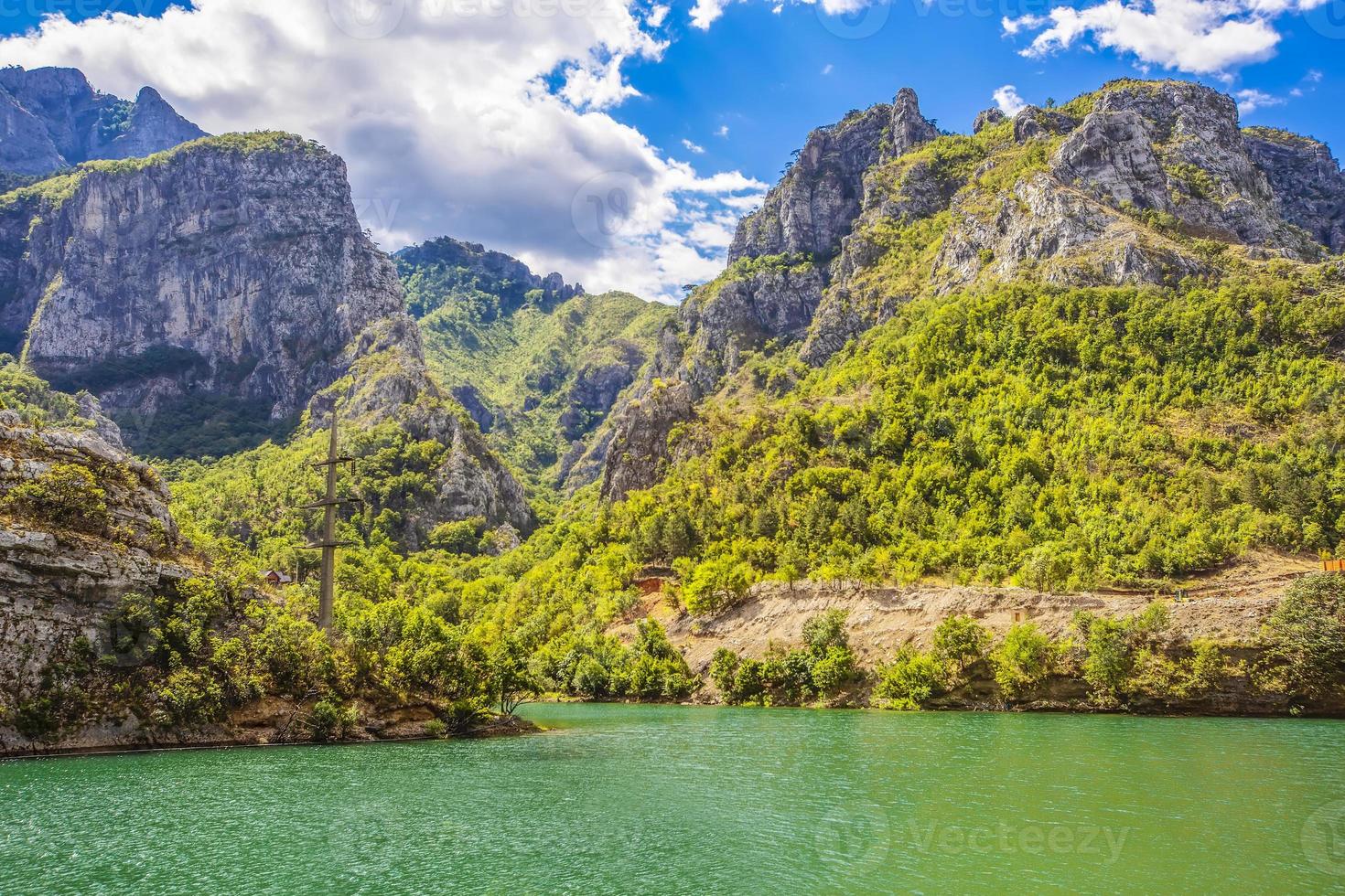 Bosnia and Herzegovina beautiful lake and mountain in park photo