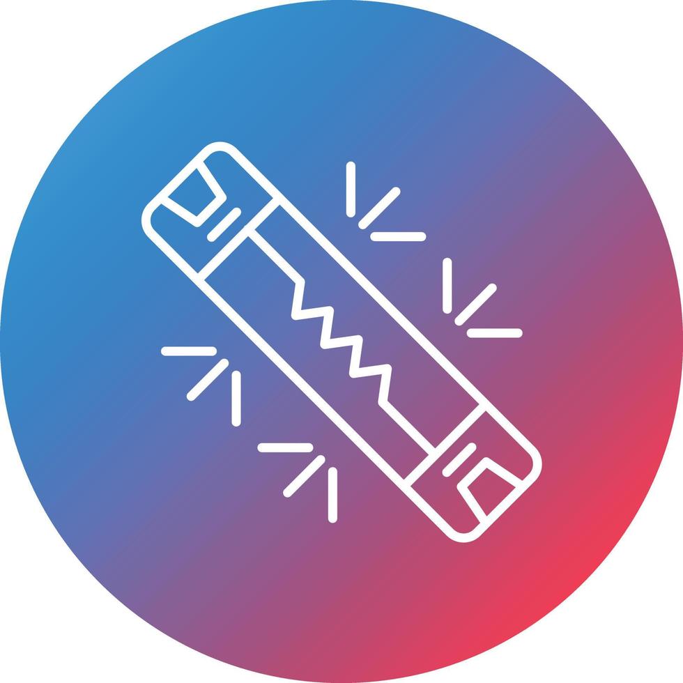 Fuse Line Gradient Circle Background Icon vector