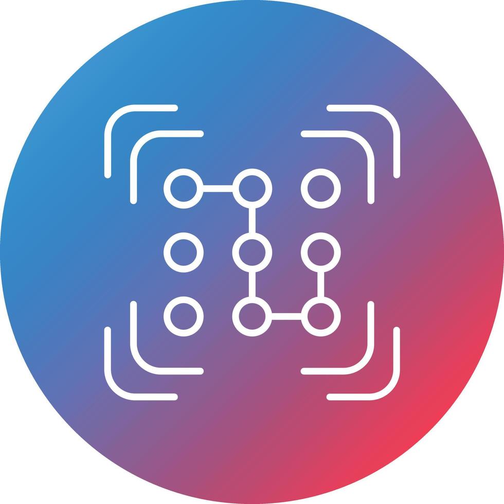 Pattern Recognition Line Gradient Circle Background Icon 16865754 ...