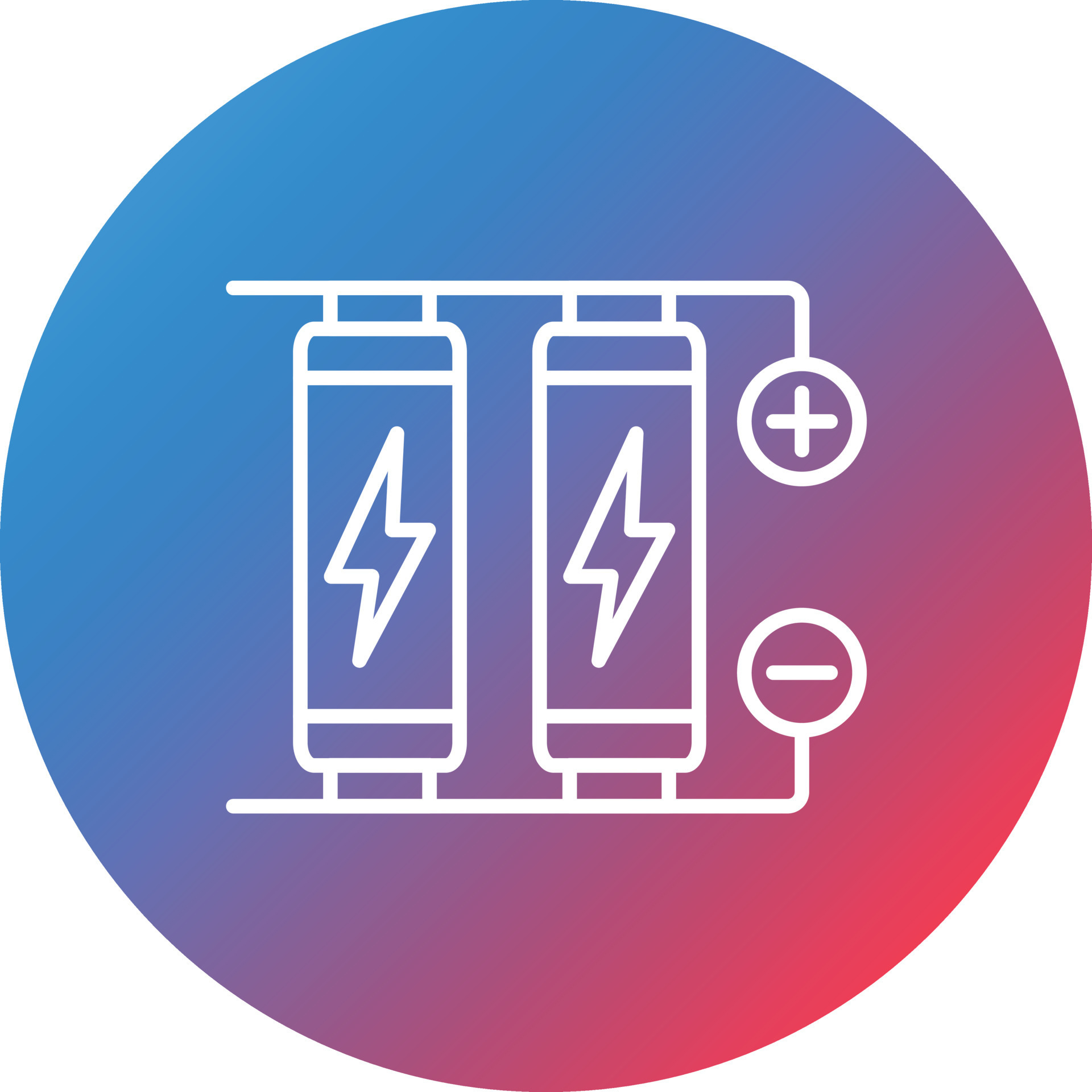 Power Pack Line Gradient Circle Background Icon 16865793 Vector Art at Vecteezy