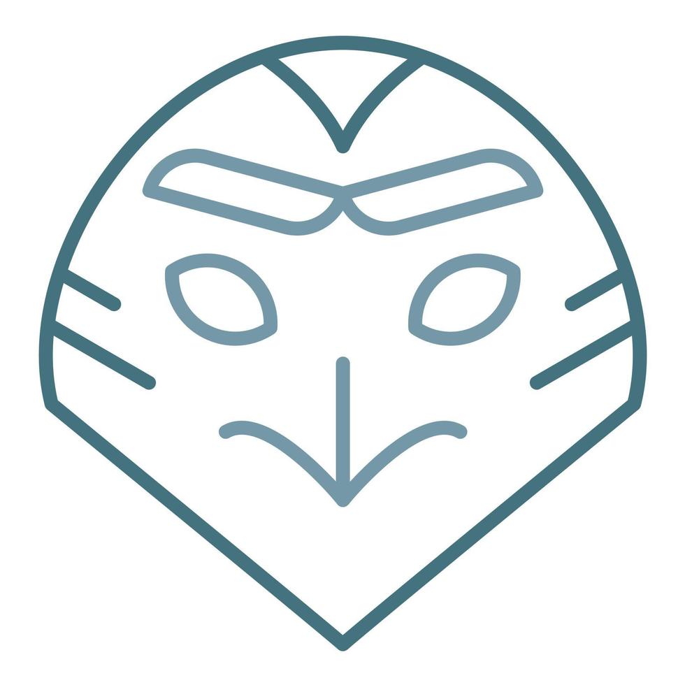 Snowy Owl Line Two Color Icon vector