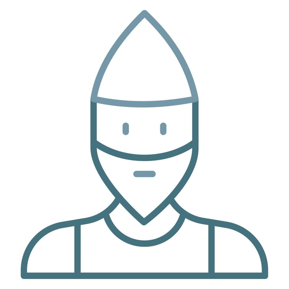 Dwarf Line Two Color Icon vector