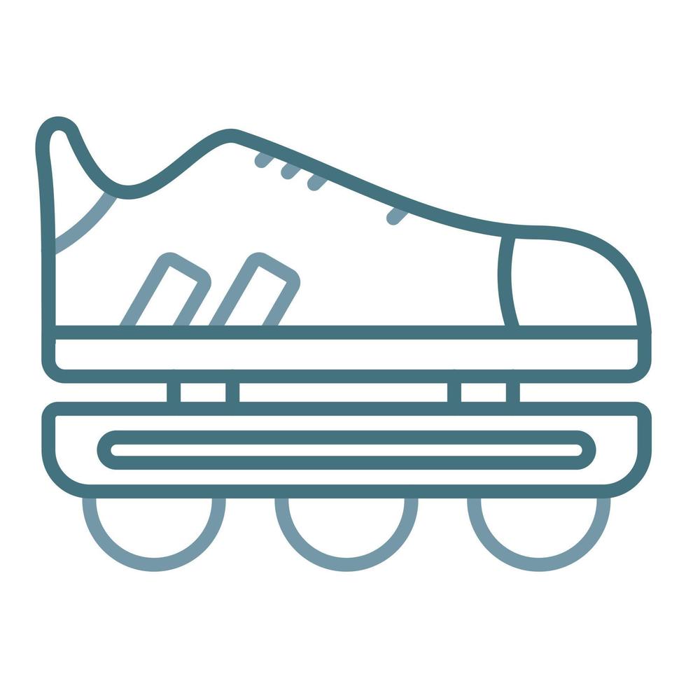 Rollerblades Line Two Color Icon vector
