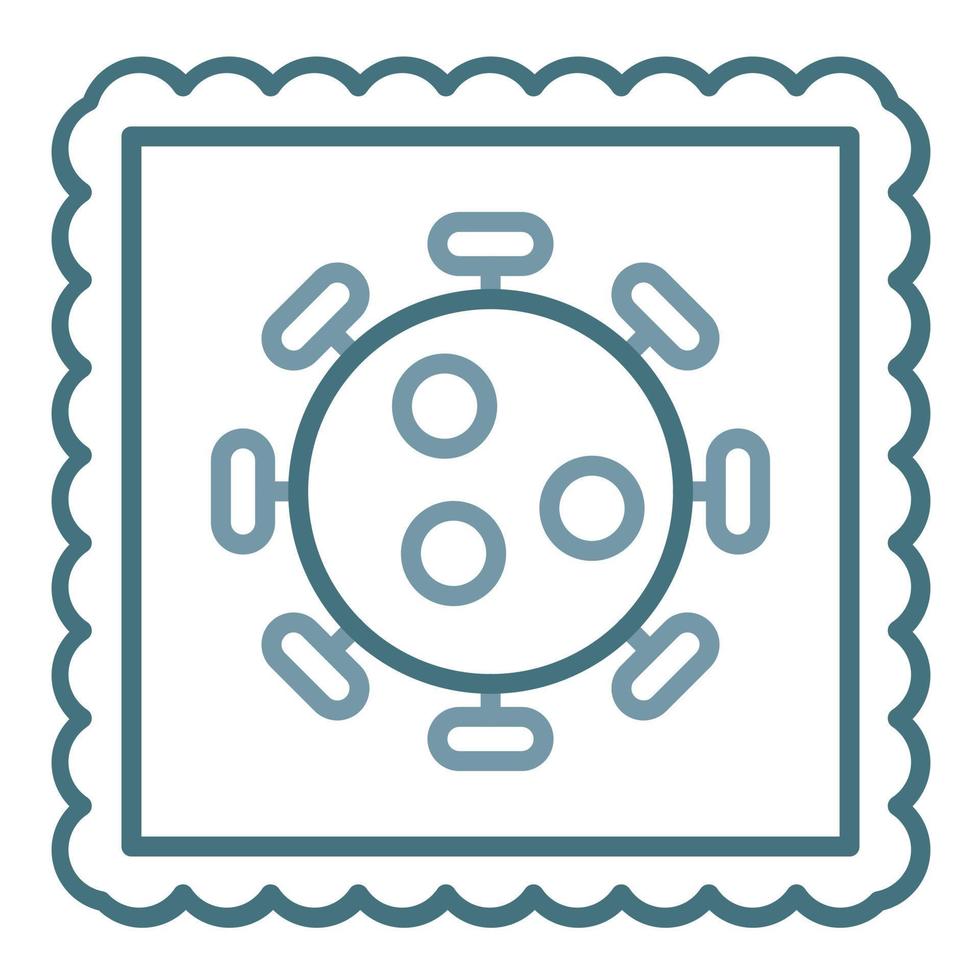 Bio Art Line Two Color Icon vector