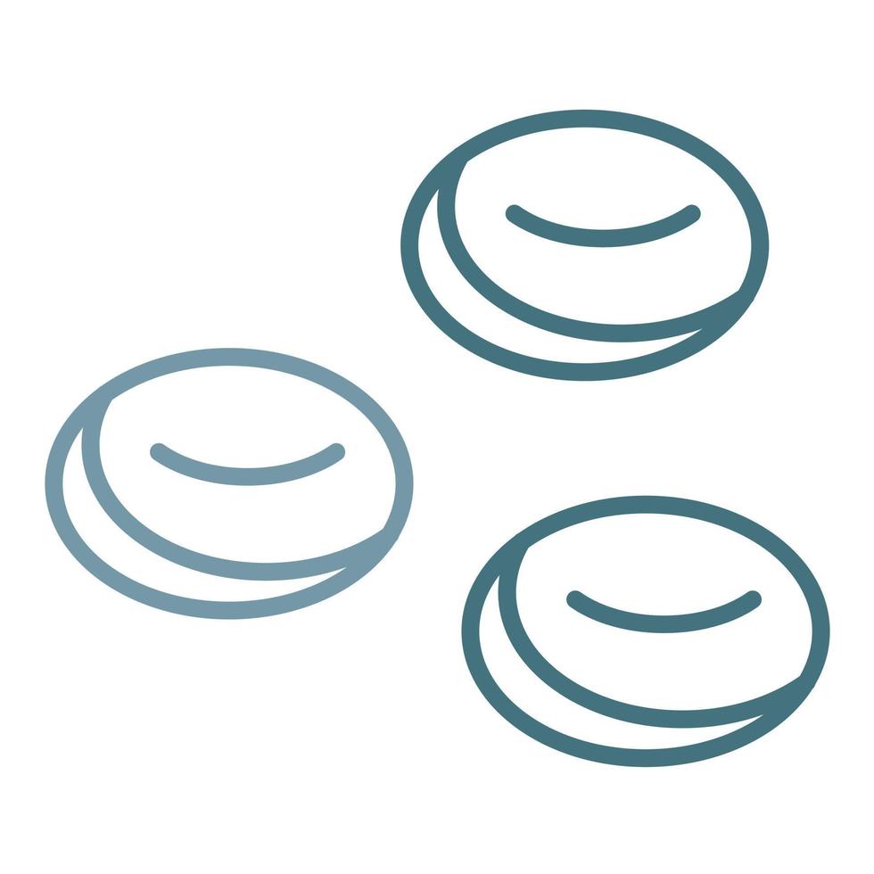 Cell Line Two Color Icon vector