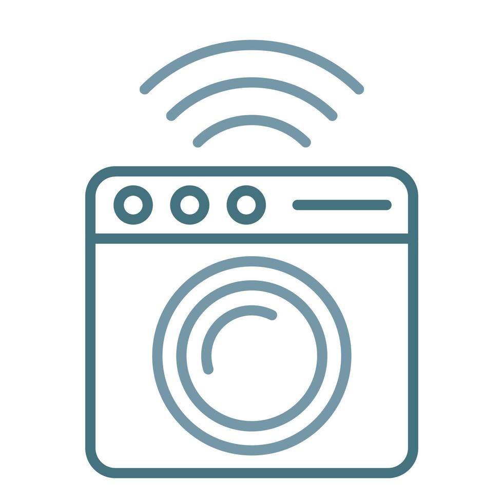 Laundry Line Two Color Icon vector