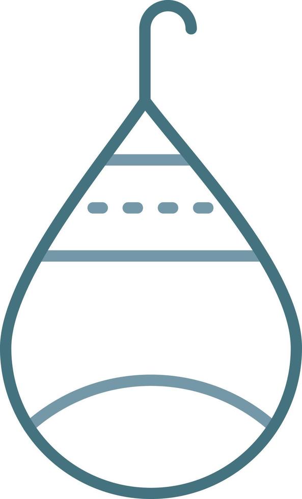 Sinker Line Two Color Icon vector