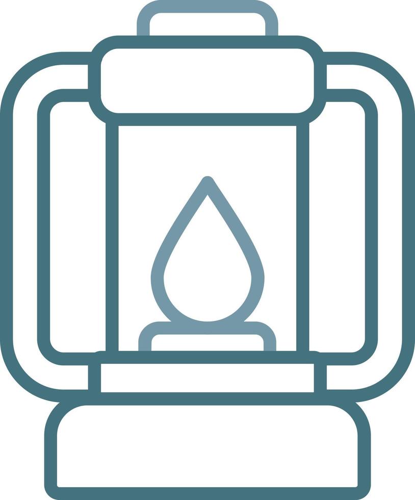 Lantern Line Two Color Icon vector