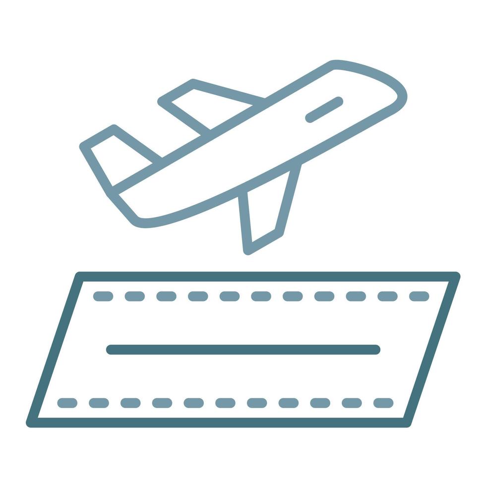 Departure Line Two Color Icon vector